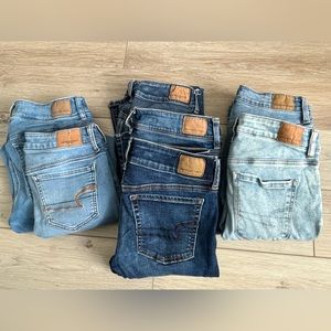 Multiple AE jeans